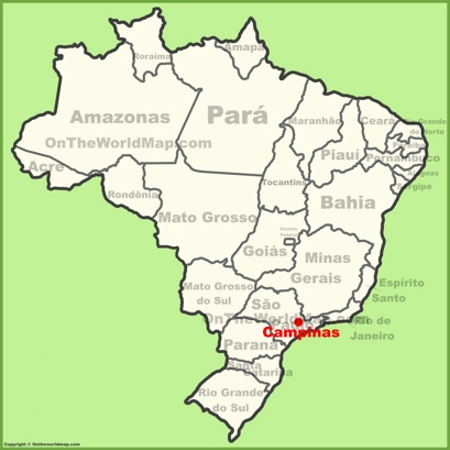 Campinas Location Map