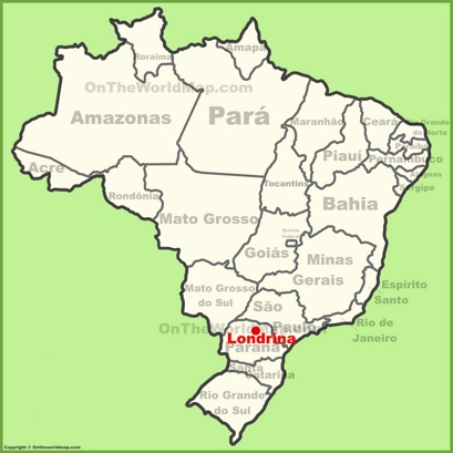 Londrina Location Map