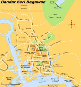 Bandar Seri Begawan sightseeing map