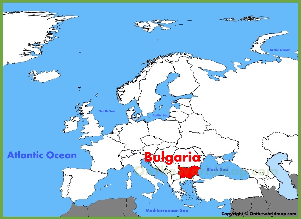 Bulgaria Location On The Europe Map