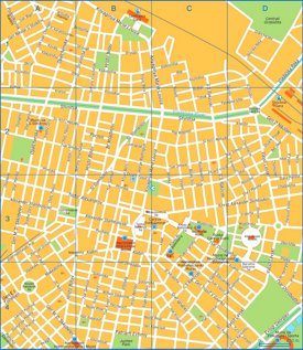 Sofia sightseeing map