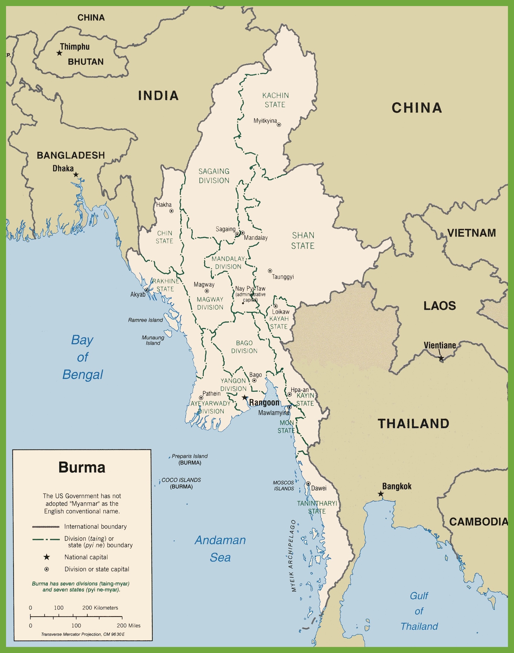 Political Map Of Myanmar Ezilon Maps Images