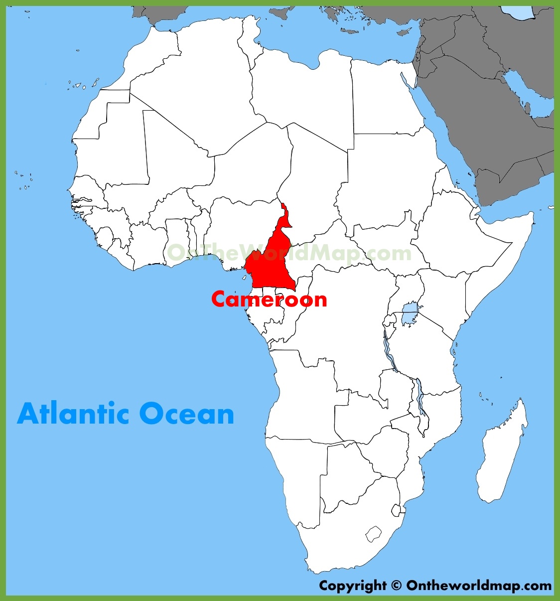 Cameroon Location On The Africa Map