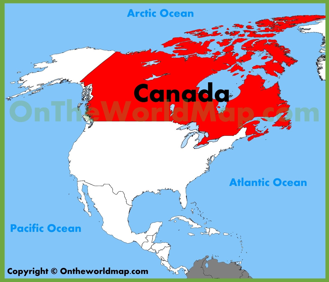 All 91+ Images where is canada located on the map Updated