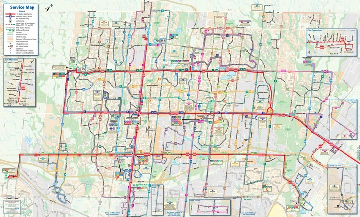 Brampton transport map