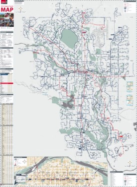 Calgary transport map