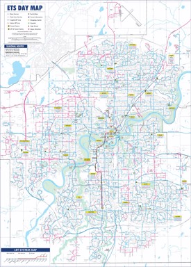 Edmonton transport map