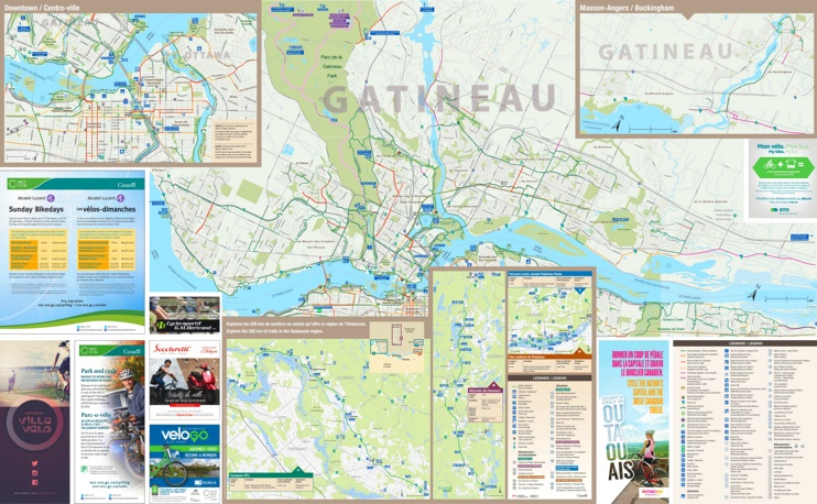 Gatineau cycling map