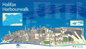 Halifax harbour walk map