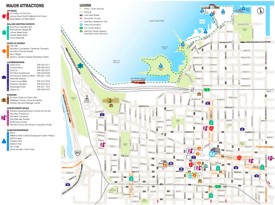 Hamilton tourist map