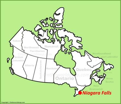Niagara Falls Location Map