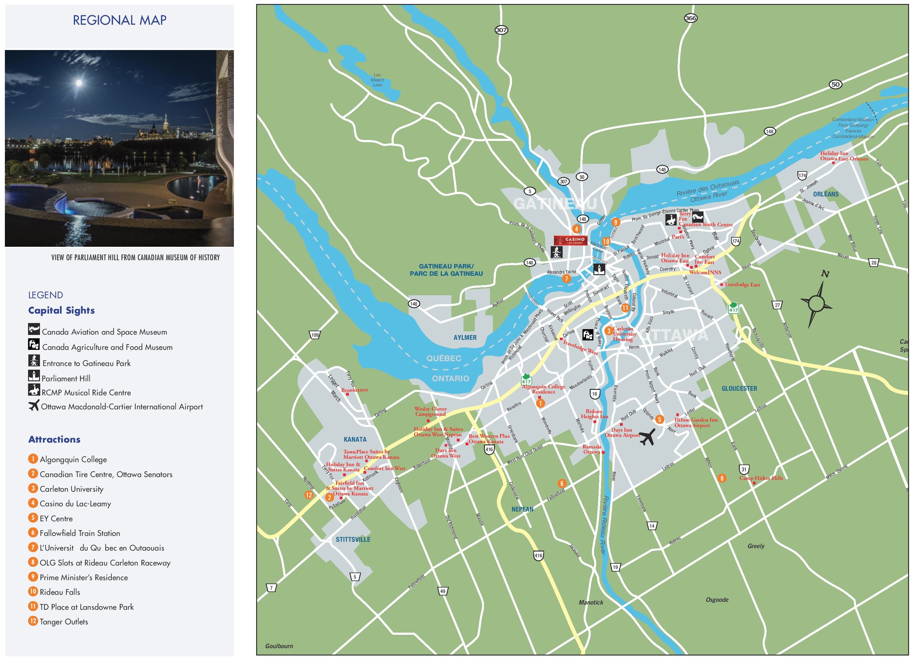 Ottawa regional map