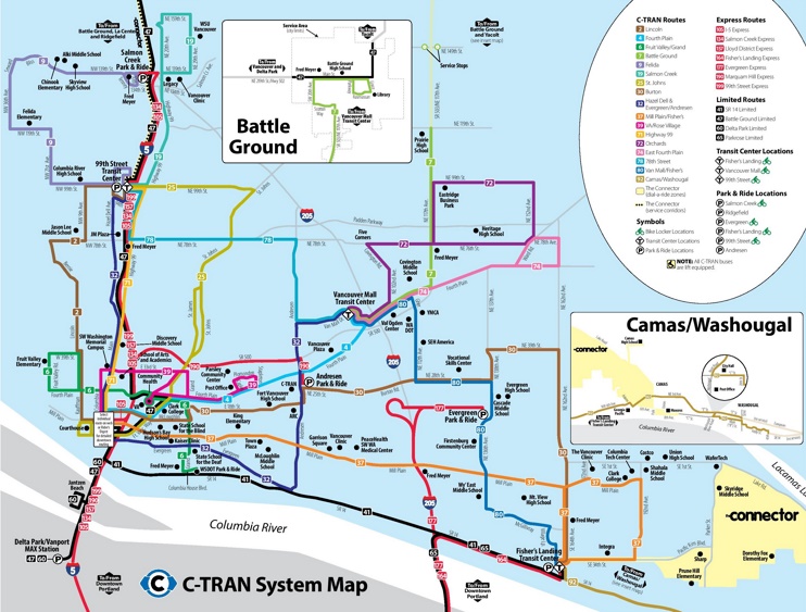 Vancouver C-Tran map