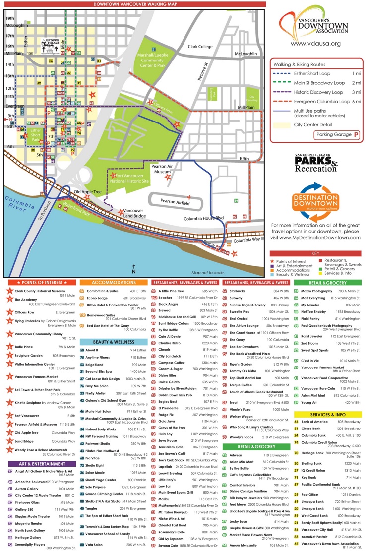 Vancouver walking map