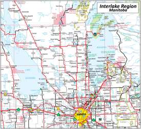 Map of Interlake Region Map of Interlake Region