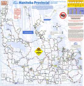 Manitoba snowmobile trail map Manitoba snowmobile trail map