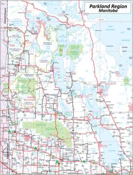 Map of Parkland Region Map of Parkland Region