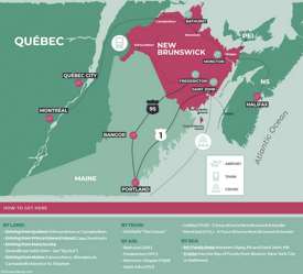 How to get to New Brunswick Map How to get to New Brunswick Map
