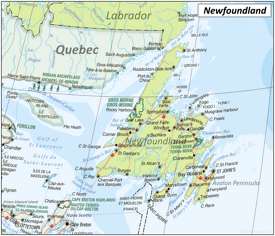 Newfoundland Road Map Newfoundland Road Map