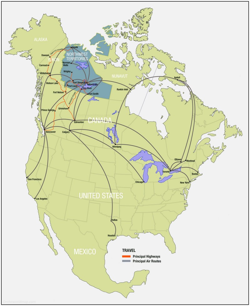 How to get to the Northwest Territories Map How to get to the Northwest Territories Map