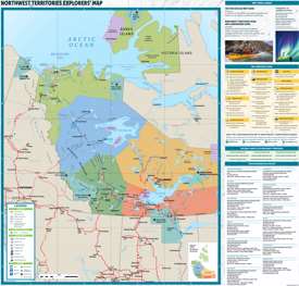Northwest Territories Explorers Map Northwest Territories Explorers Map