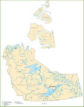 Northwest Territories road map