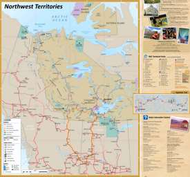 Northwest Territories tourist map Northwest Territories tourist map