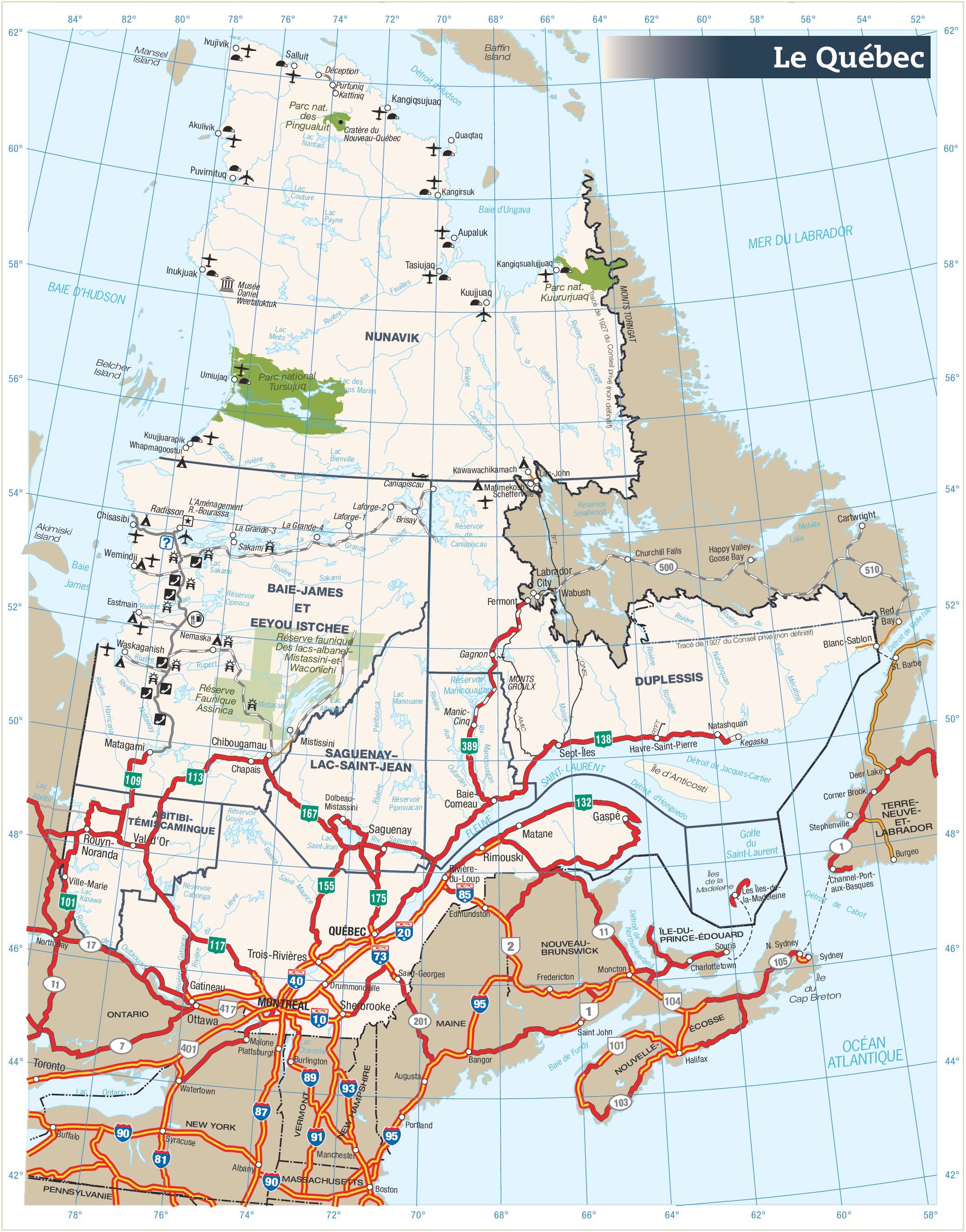 Detailed Map Of Quebec Province - Cape May County Map