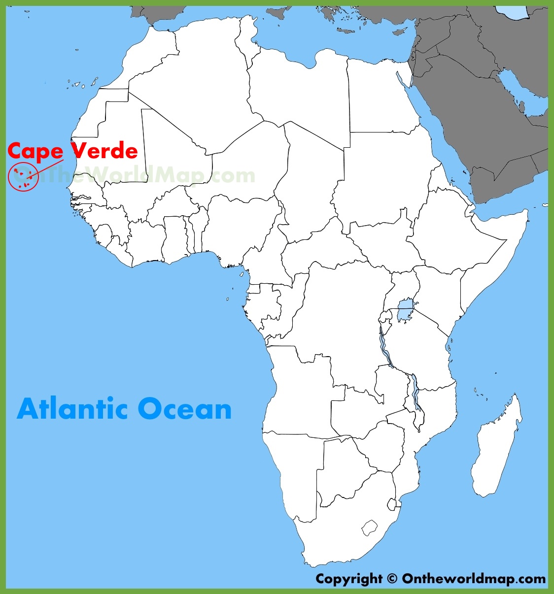 cape verde map of africa Cape Verde Location On The Africa Map cape verde map of africa