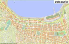 Valparaíso City Centre Map