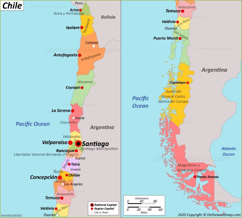 Map of Chile