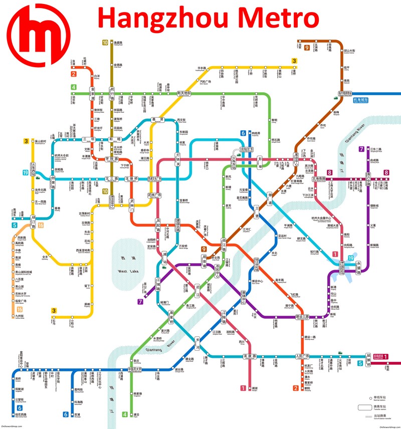 Hangzhou metro map Hangzhou metro map