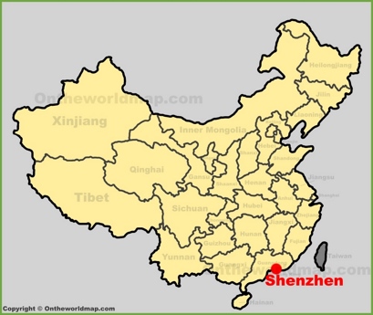Shenzhen Location Map