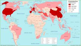 World Coronavirus Map 31 March 2020