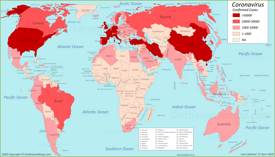 World Coronavirus Map 12 April 2020