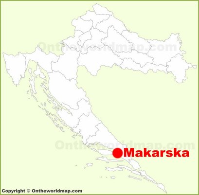 Makarska Location Map