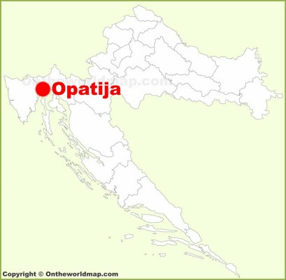 Opatija Location Map