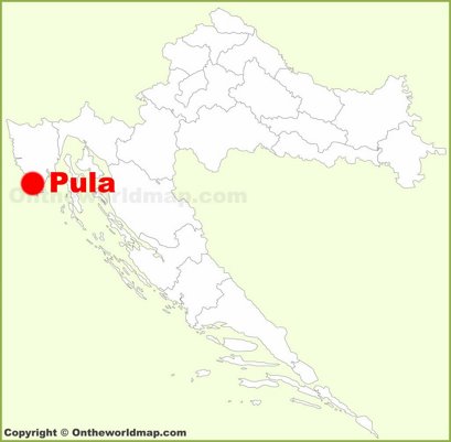 Pula Location Map