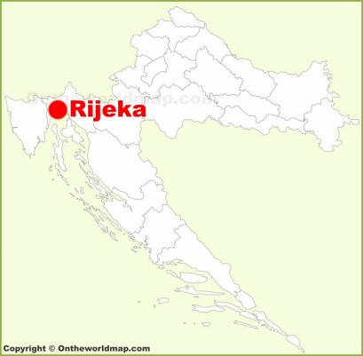 Rijeka Location Map