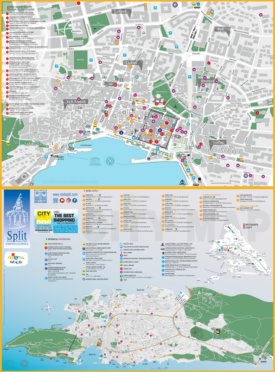 Split tourist map