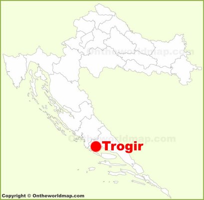 Trogir Location Map
