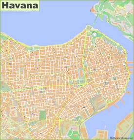 Havana City Center Map