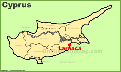 Larnaca Location Map
