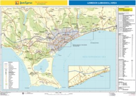 Limassol area tourist map