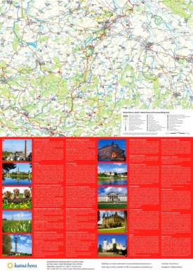 Tourist map of surroundings of Kutná Hora