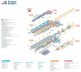 Prague airport terminal 2 map