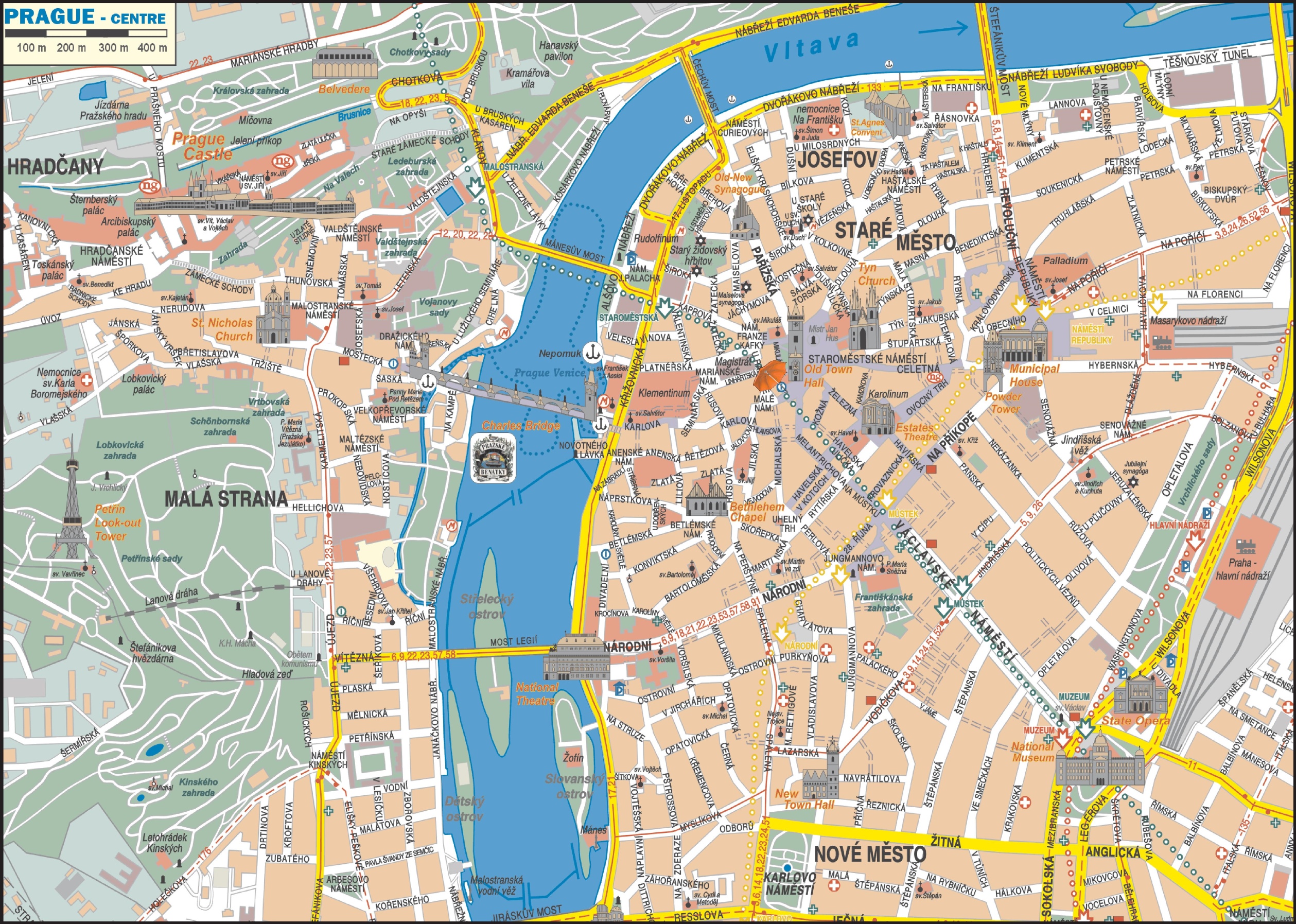 Prague map – Älypuhelimen käyttö ulkomailla