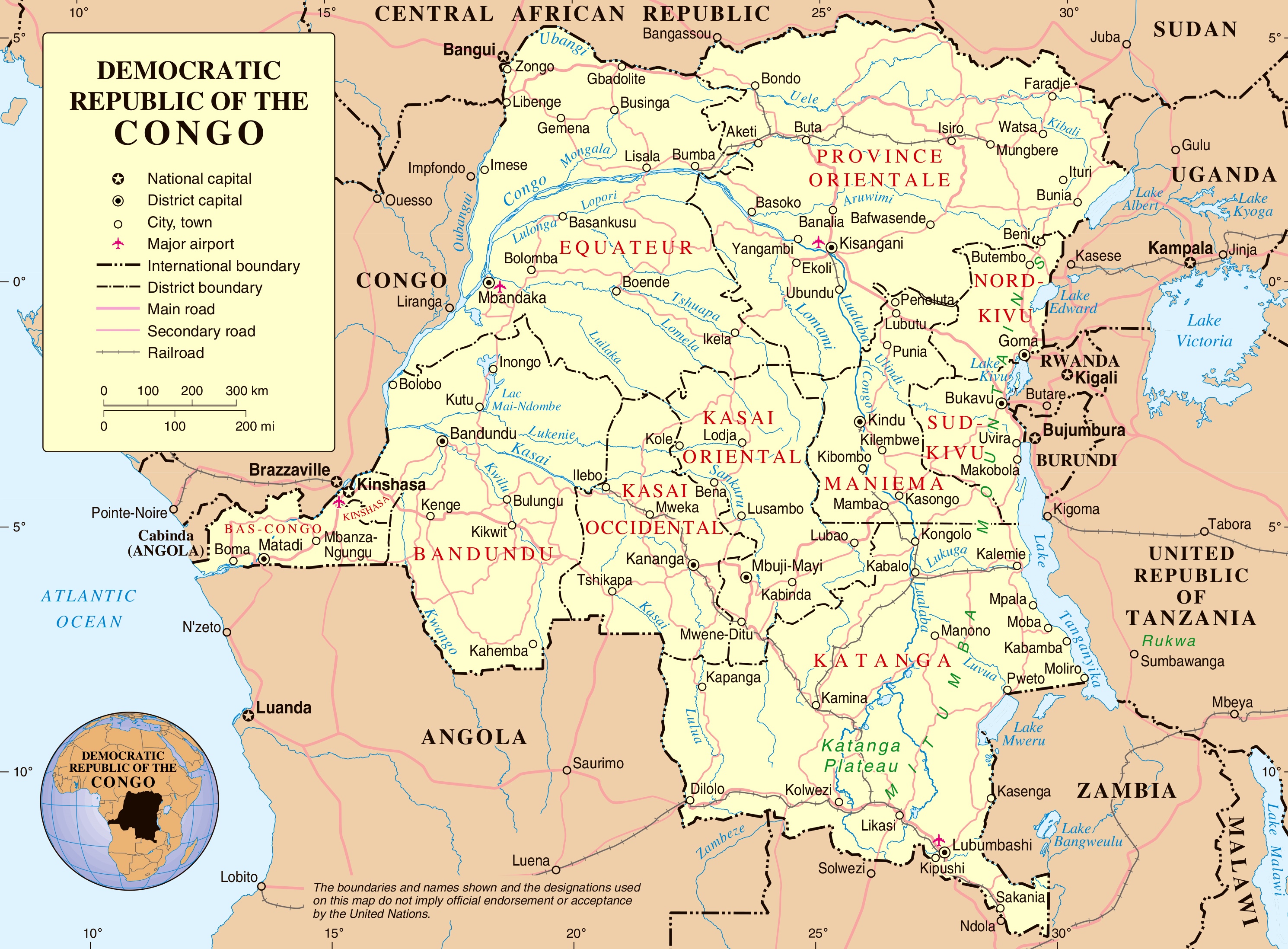 Dr Congo Physical Educational Wall Map From Academia Maps Images And 41616 The Best Porn Website 