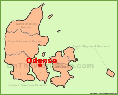 Odense Location Map