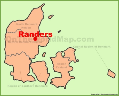 Randers Location Map